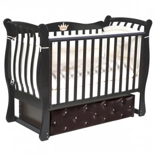 Кроватка детская Luiza (3) мягкий фасад, автостенка, универсальный маятник